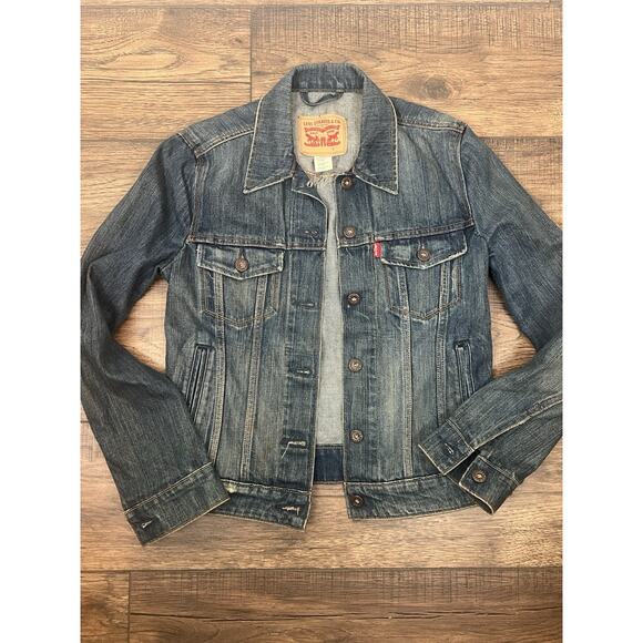 Levi's Denim Jacket Women's Small Original Trucker Jean Medium Wash - Picture 1 of 8